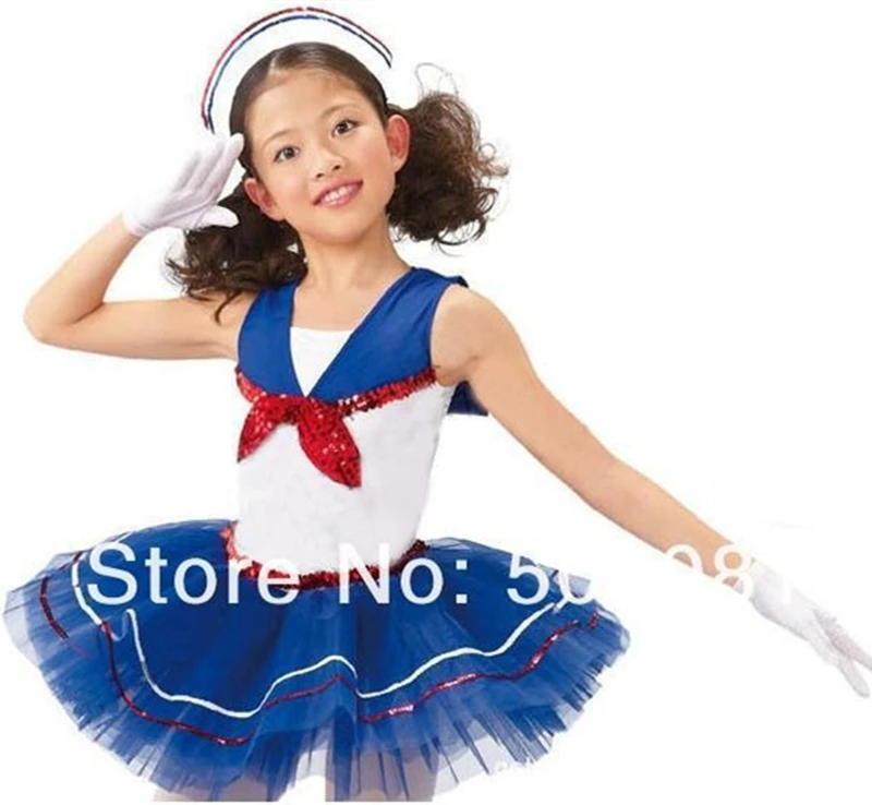 Children navy blue dress Girls Fashion color dresses New kids 100% cotton polo dresses Cosplay Navy Dress