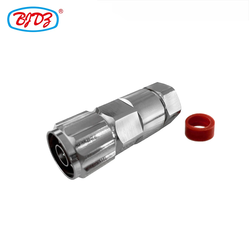 Free Shipping 10 PCS N Male/Plug Straight RF Coaxial Connector for 1/2 Super Flexible Feeder Cable LDF4S Coaxial Cable