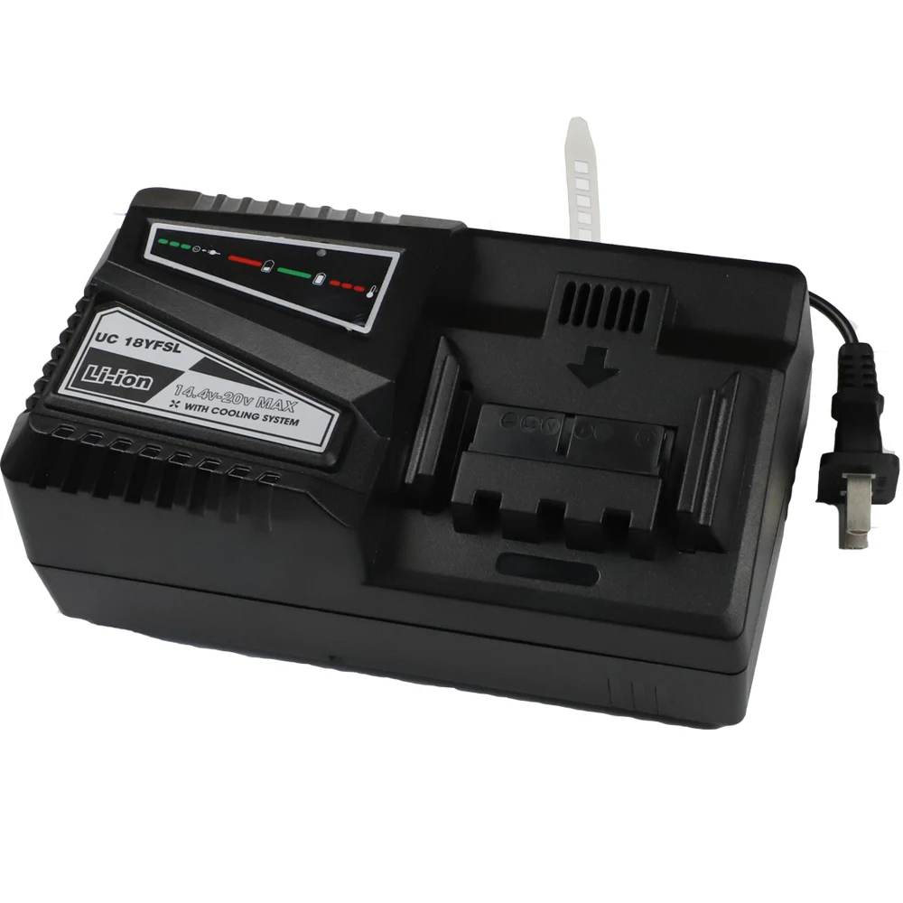 Imagem -04 - Lithium Battery Carregador Mais Rápido Carregador de Bateria Carga 4.5a Atual para Hitachi 14.4v 18v Bsl1415 Bsl1420 Series Tool Uc18yfsl