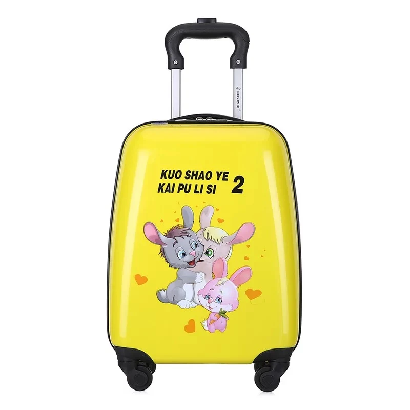 kids anime trolley case boy school suitcase travel rolling suitcase girl pink cartoon trolley bag children luggage bag on wheels