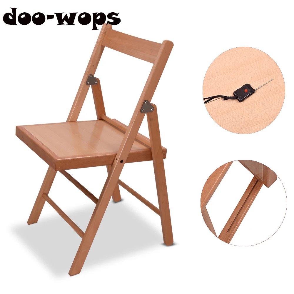 Electronic Folding Chair Fall Apart Chair Magic Tricks For Magician Stage Illusions Gimmick Accessories Mentalism Comedy Magica