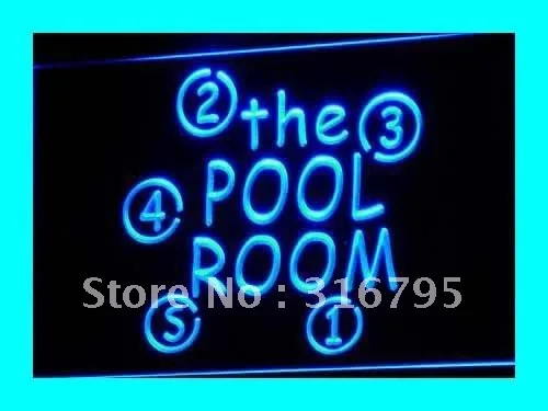 i123 OPEN Pool Room Snooker Bar Pub Club Light Signss On/Off Switch 20+ Colors 5 Sizes