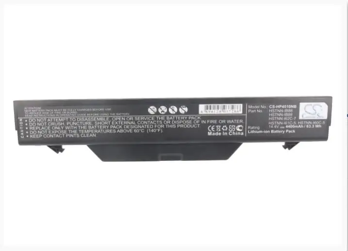 

Cameron Sino 4400mAh battery for HP Probook 4510s 4510s/CT 4515s 4515s/CT 4710s 4710s/CT 4720s 513130-321 535753-001 535808-001