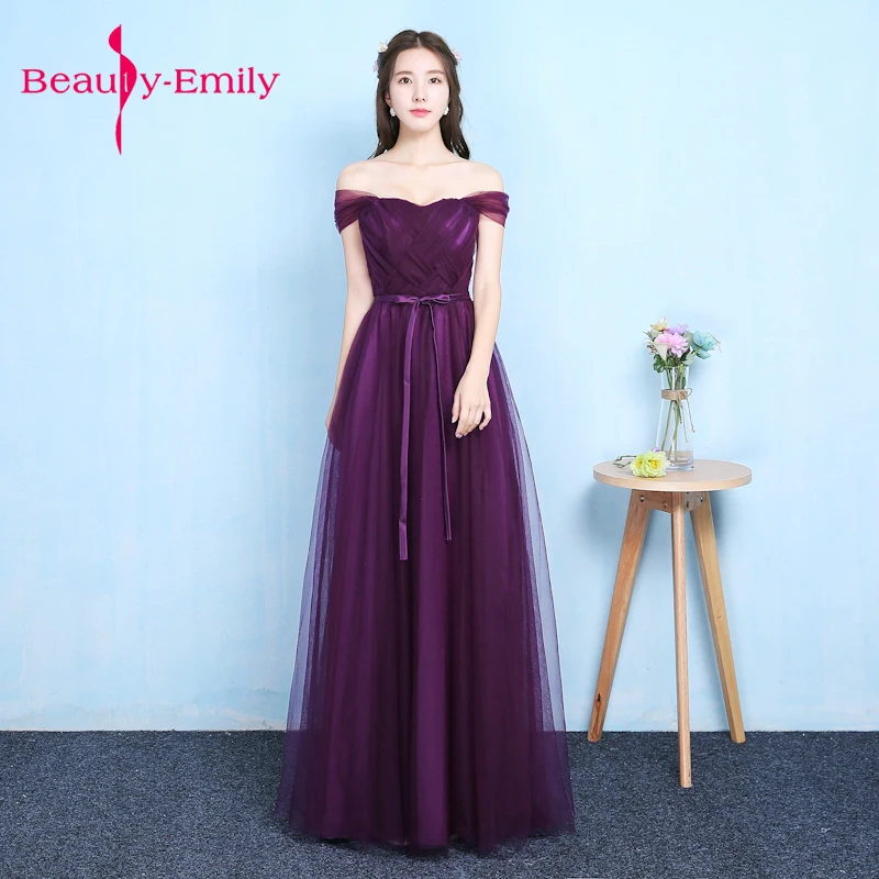 Lady beauty 2019 Robe De Soiree purple Slit Long Evening Dresses women fashionable Formal Gown Long Prom Dresses robe rouge