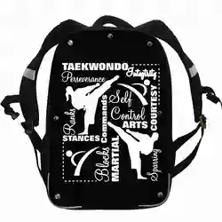 Taekwondo Backpack Martial Judo Karate Aikido Jeet Kune Do Animal Women Men Boys Girls Teenager School Bags Mochila Bolsa