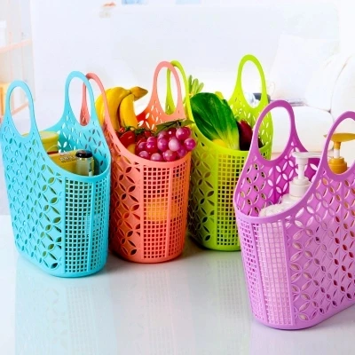 1pcs Buy Plastic hand basket, Bath Basket, storage baskets, shopping basket, Buy three get one free, free shipping