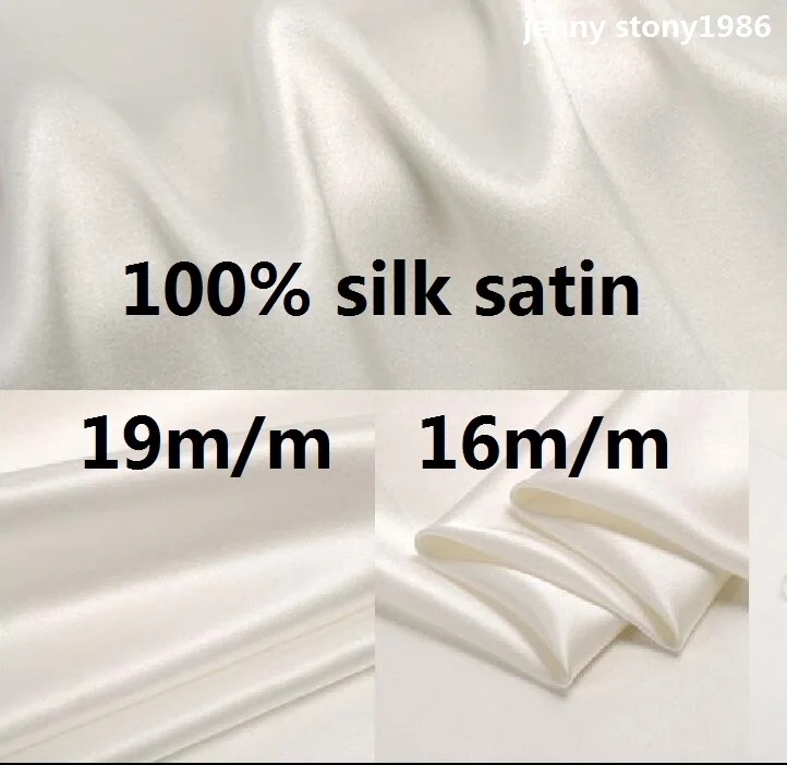 19m/m heavy color silk silk cloth stretch satin silk fabric Satin shirt fabric high-end high-end wedding custom cloth wholesale