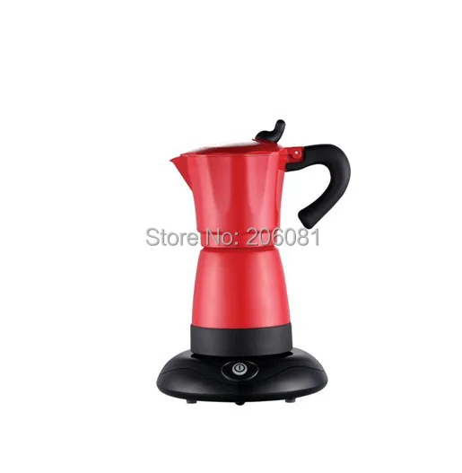 Electric moka coffee pot/mocha coffee pot with high quality,and perfect gift for everyone