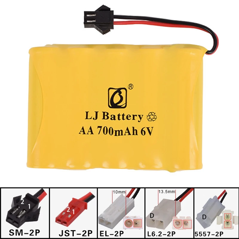 Brinquedos elétricos, 6v, 700mah, para carro, barco, robô, recarregável, frete grátis