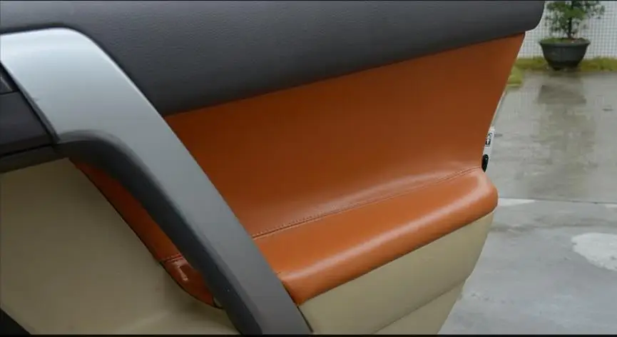 4PCS Microfiber Front / Rear Door Panel Armrest Leather Cover For Toyota Prado 2010 2011 2012 2013 -2018 2019 2020  Car Interior
