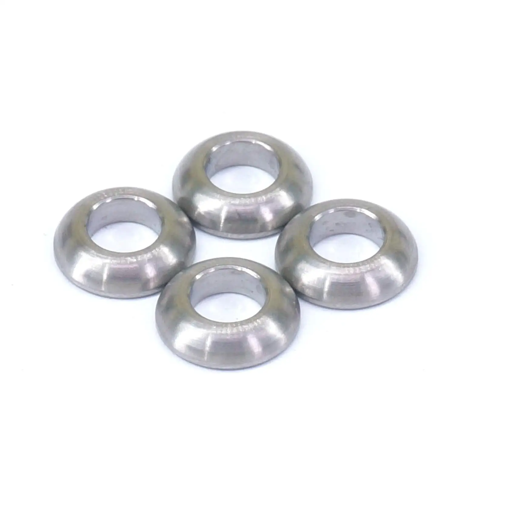 4 PCS M6 Ti GR5 Titanium Alloy Convex Washers For Bicycle Caliper Brake