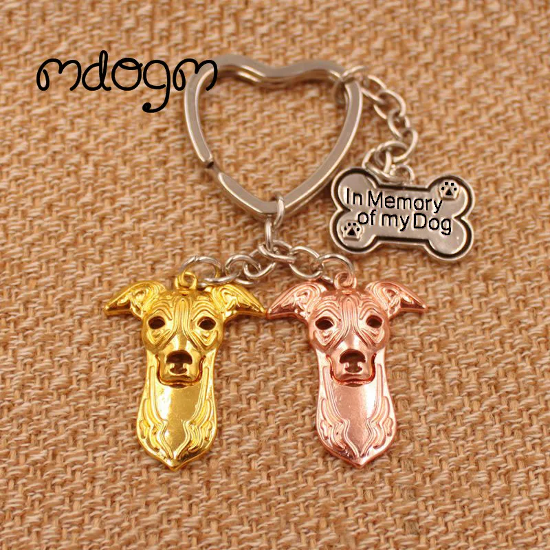 Cute Greyhound Dog Animal Purse Handbag Metal Pendant Keychain For Bag Car Women Men Girls Key Ring Love Jewelry K134