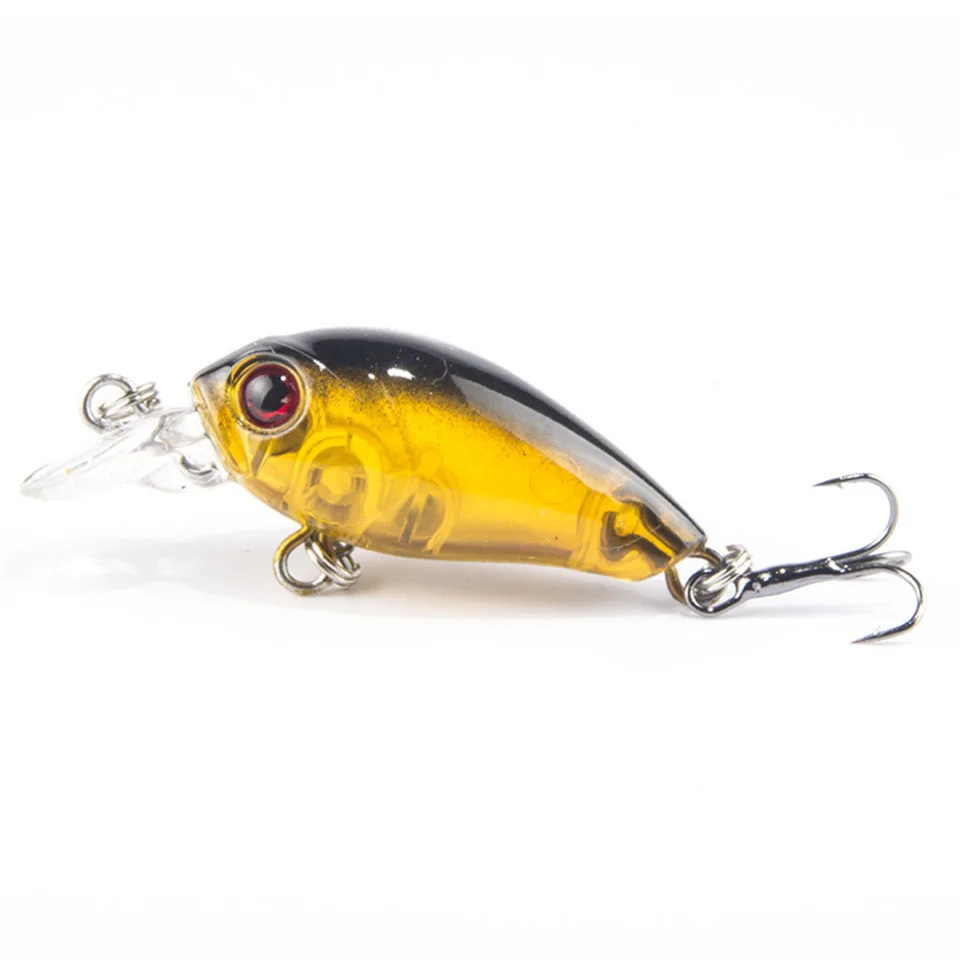 1PCS 4cm 4.5g Swim Fish Fishing Lure Artificial Hard Crank Bait topwater Wobbler Japan Mini Fishing Crankbait lure