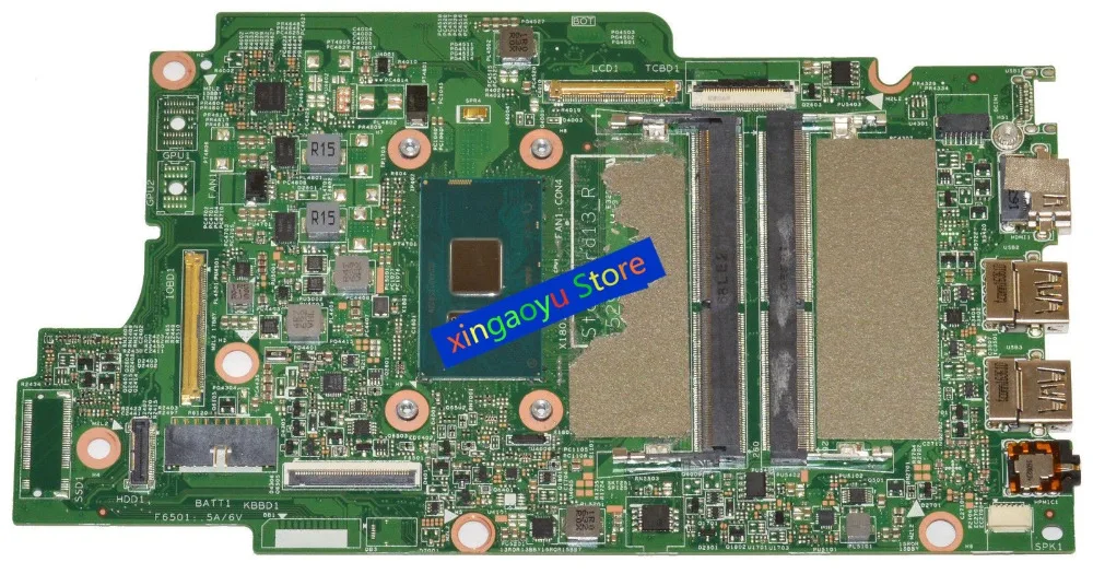FOR Dell For Inspiron 5578 5368 5378 Laptop Motherboard 15296-1 P380W 0P380W CN-0P380W DDR4 i7-7500U CPU 100% Test OK