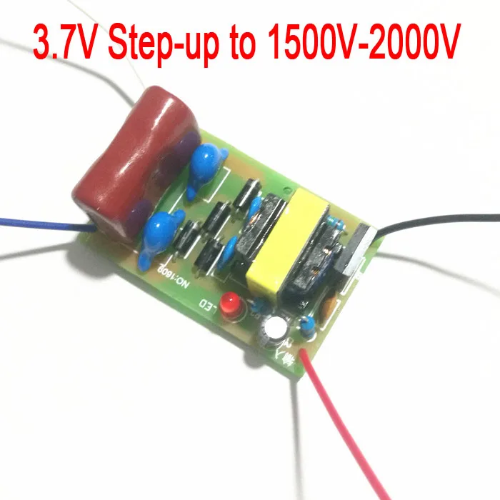 DC-DC 3V-4.2V 3.7V Step-up to 1500V-2000V 1800V High Voltage Pulse Boost Module FOR Negative ion generator Experiment