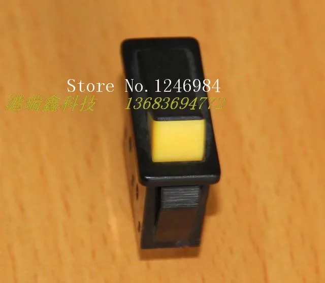 [SA]HIGHLY HIGHLY R11-00 Power Switch Rocker black and yellow long -pole rocker switch R11-2A flat--100PCS/LOT