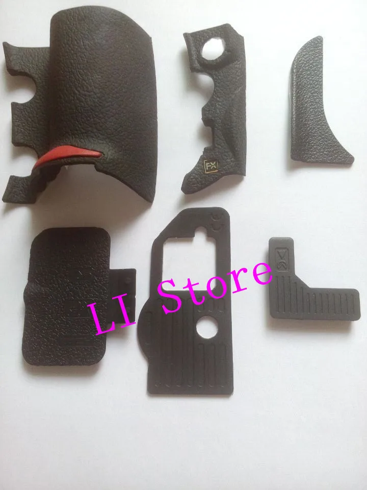 New OEM Rubber Six Parts Replacement Part For Nikon D700 -6 Parts -5 Parts With Tape Digital Camera