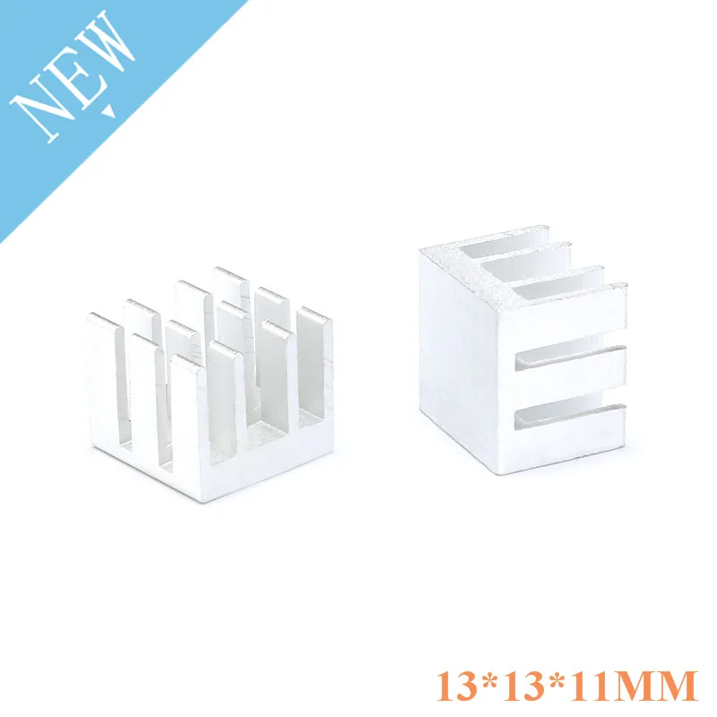 10pcs Aluminum Cooling 13X13X11mm Chipset Heat Sink RAM Radiator Heatsink Cooler Diy