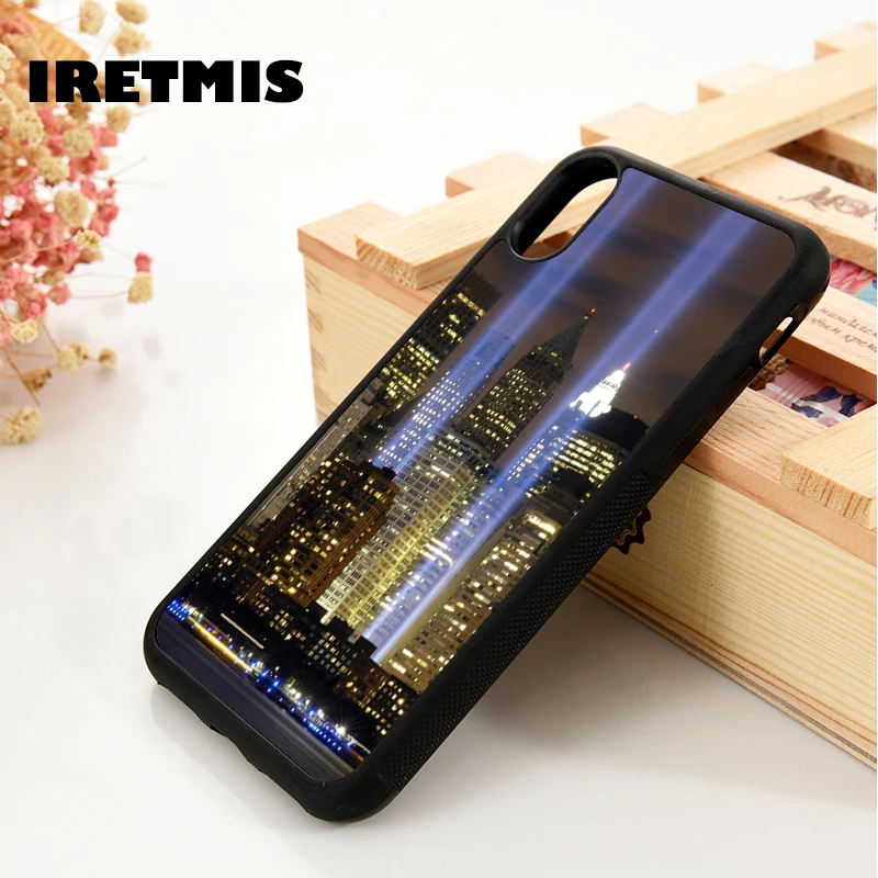 Iretmis 5 5S SE 6 6S Soft TPU Silicone  phone case cover for iPhone 7 8 plus X Xs 11 Pro Max XR NEW YORK CITY SKYLINE