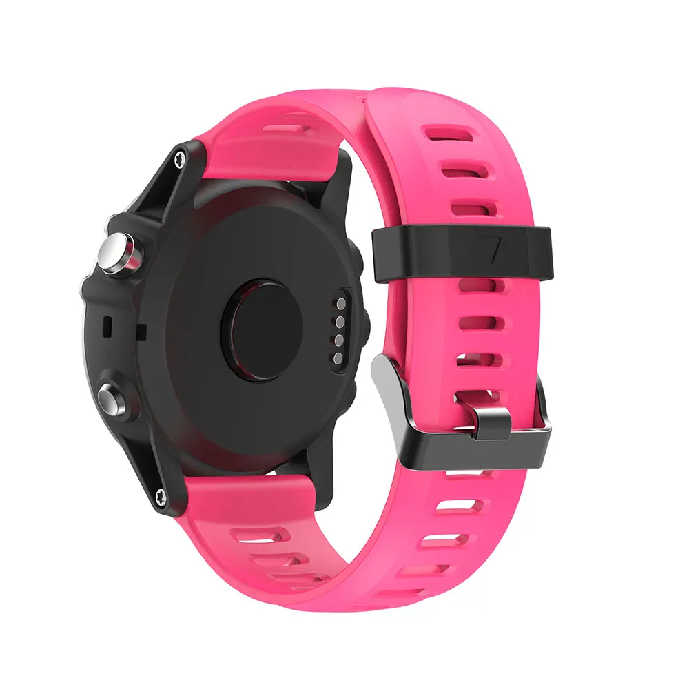 Colorful 26mm Width Outdoor Sport Silicone wrist Strap Watchband Replacement bracelte watch for Garmin Fenix 3 HR watch Band new