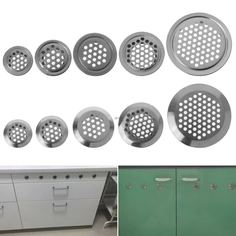 1PC Stainless Steel Air Vent Hole Ventilation Louver Round Shaped Venting Mesh Holes 19mm, 25mm, 29mm, 35mm, 53mm