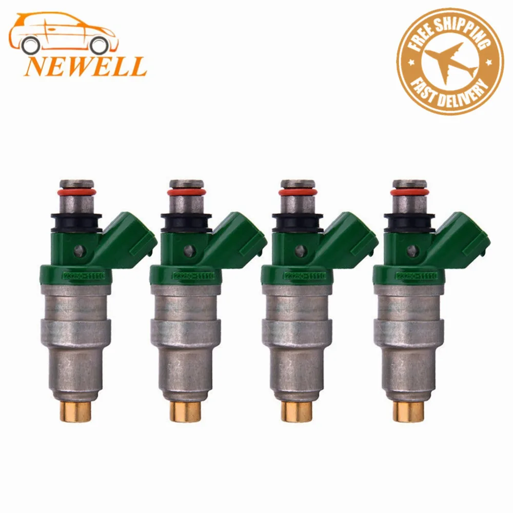 

4pcs 23250-11110 fuel injector for TOYOTA EU Starlet 1996 Corolla 1995 1.3L 4E-FE Tercel 1994 Paseo 1994~1995 1.5L 5E-FE
