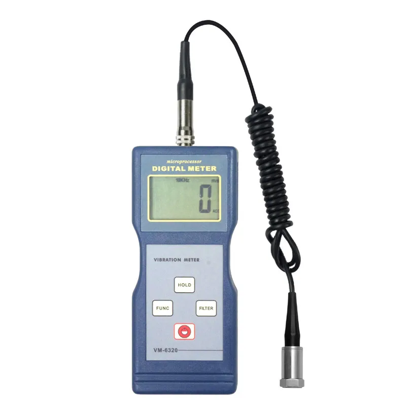 VM6320 Vibration Meter 0.1~200m/s2 Acceleration True RMS 0.1~200mm/s Velocity