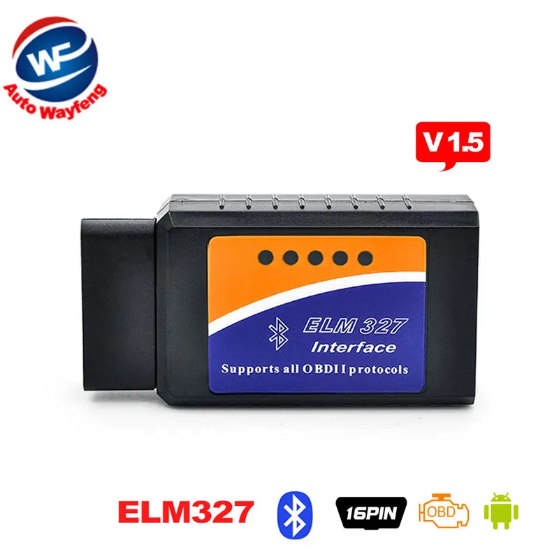 

Super Mini ELM 327 Bluetooth OBD2 OBD II Works On Android Torque 2016 High Quality 3 Years Warranty ELM327 Free Shipping