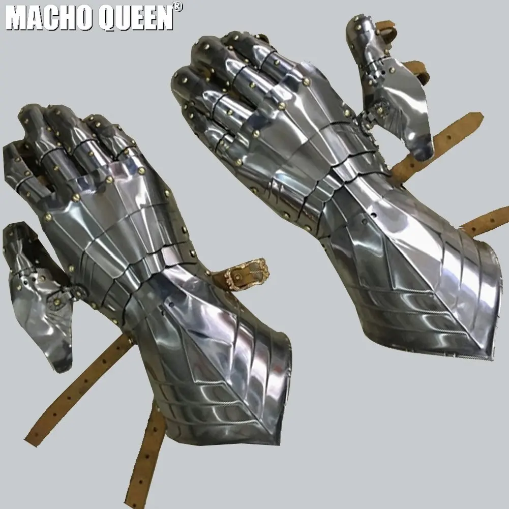 Burning man CostumesCombat Gauntlets Gothic Style Gothic Armor Fantasy Medieval Gauntlets Festival Metal Glove