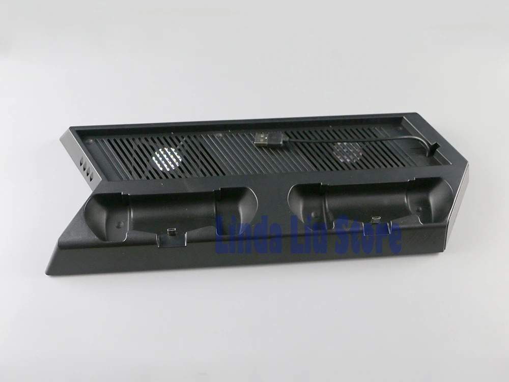 Vertical Stand with Dual Cooling Fans+Dual Controller Charging stand+3 Extra HUB Ports For PS4 Pro Console