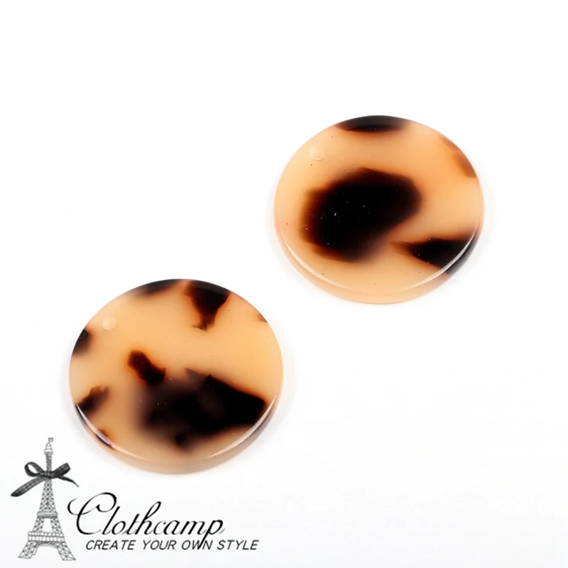 Leopard Print Tortoise Shell Earring Charm, Boho Style
