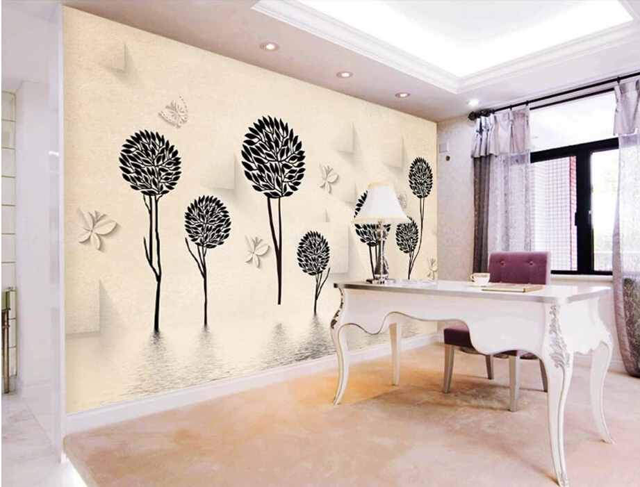 

Custom papel DE parede 3 d, Abstract tree,3D stereoscopic wallpaper for living room backdrop bedroom embossed wallpaper