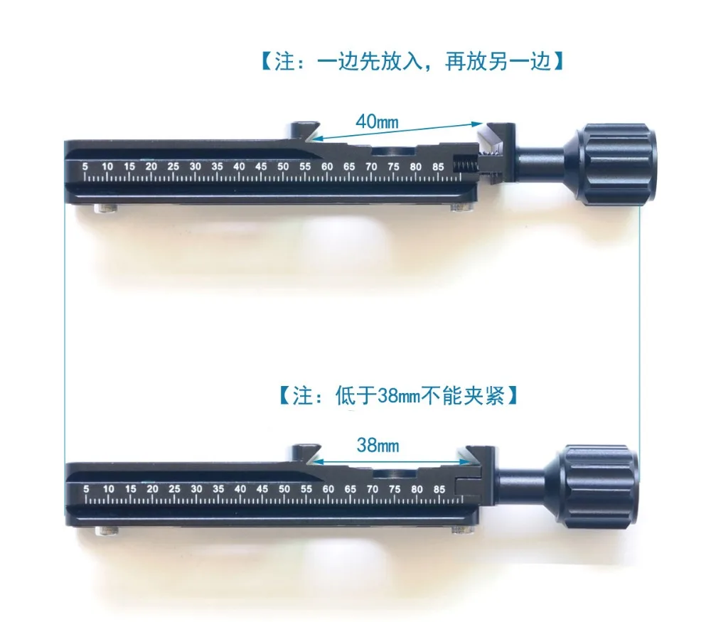 ยาวถือจานด่วน 100mm Nodal สไลด์ขาตั้งกล้อง Quick clamp & แผ่น Arca Swiss อะแดปเตอร์การถ่ายภาพ