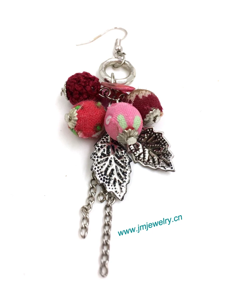 wholesale handmade Ethnic jewellery vintage dangle pendant earrings with fruit pendants summer style nickel free earrings