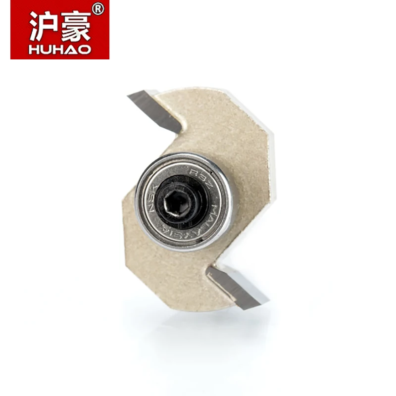 Huhao 1Pcs 1/4 Inch Rabbeting Bit Met Lagers Houtbewerking Tool T Type Lagers Hout Frees Router Bits Voor hout 1/4