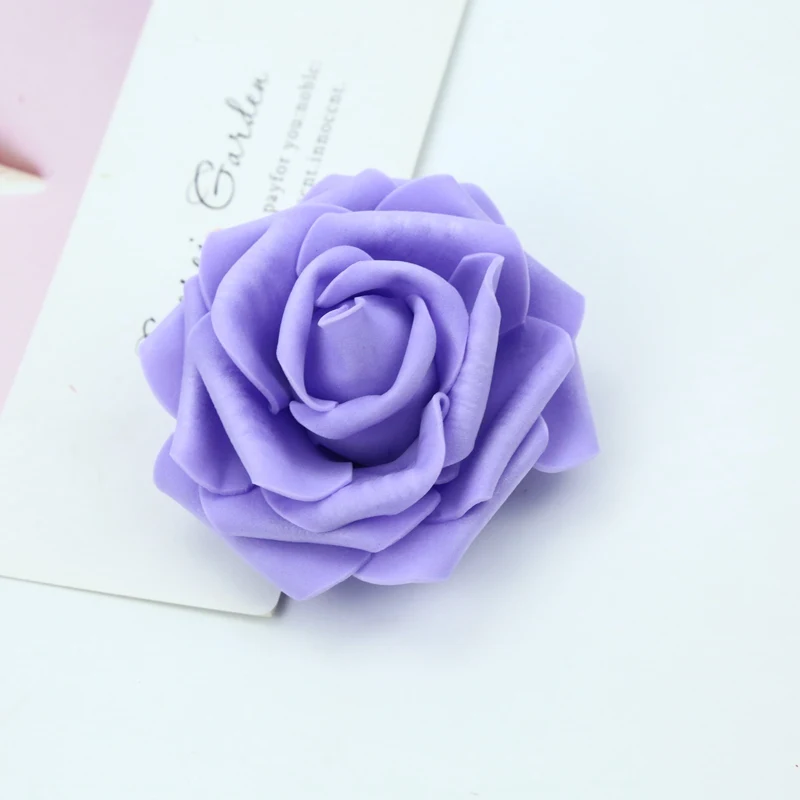 7CM Schaumrosen Blumenwand Heim- und Hochzeitsdekoration Brautaccessoires Ausverkauf Scrapbooking Brosche Handgemachte Kunstblumen – Detail 16