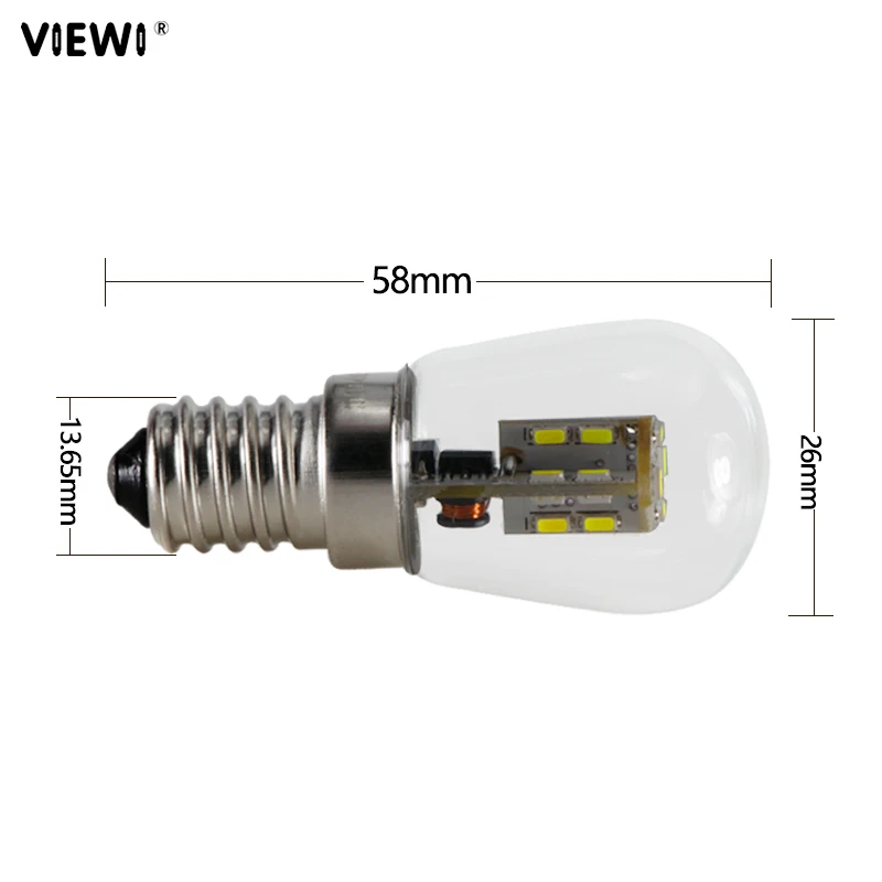 Lâmpada de milho LED para exaustor e geladeira, luz doméstica, lâmpada de microondas, baixa tensão, Super, E14, 12, 24 V, 2W, T26, 12V, 24 V, 220V