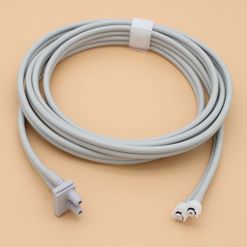 NIBP blood pressure cuff air hose and connector for Nihon Kohden OPV-1500 monitor,TPU extension dual tube