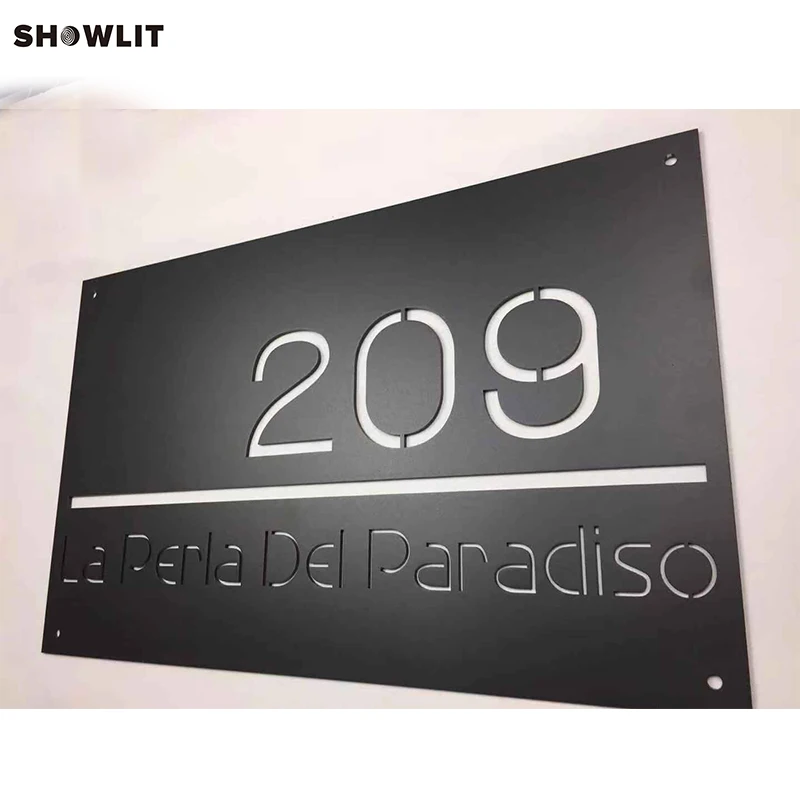 Grade 304 Stainless Steel with Power Coated Grey Office Signs