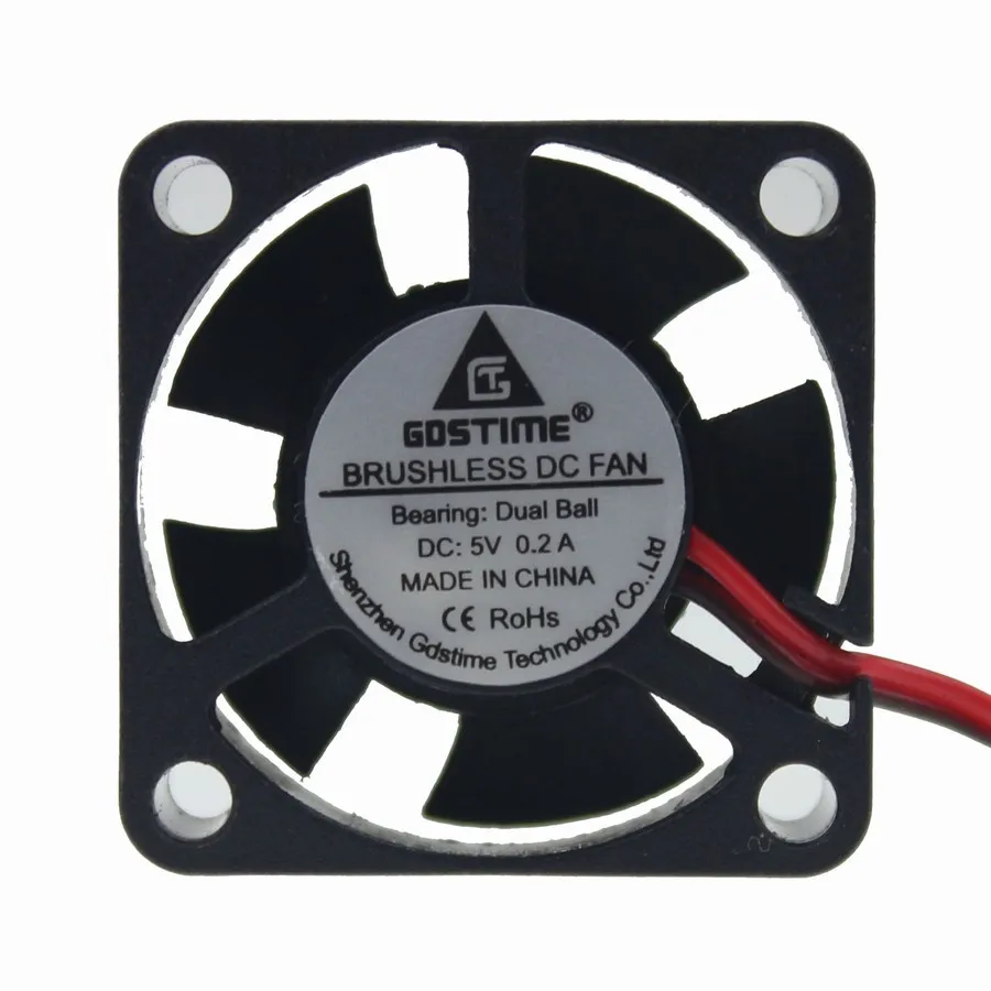 2Pcs Gdstime 3010 30MM 30 x 30 x 10MM 5V 2 Pin Ball DC Cooler Small Cooling Fan FOR 3D PRINTER PART
