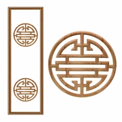 VZLX Bloemen Hout Gesneden Decal Hoek Applicaties Frame Muur Deuren Meubels Houtsnijwerk Decoratieve Houten Beeldjes Ambachten