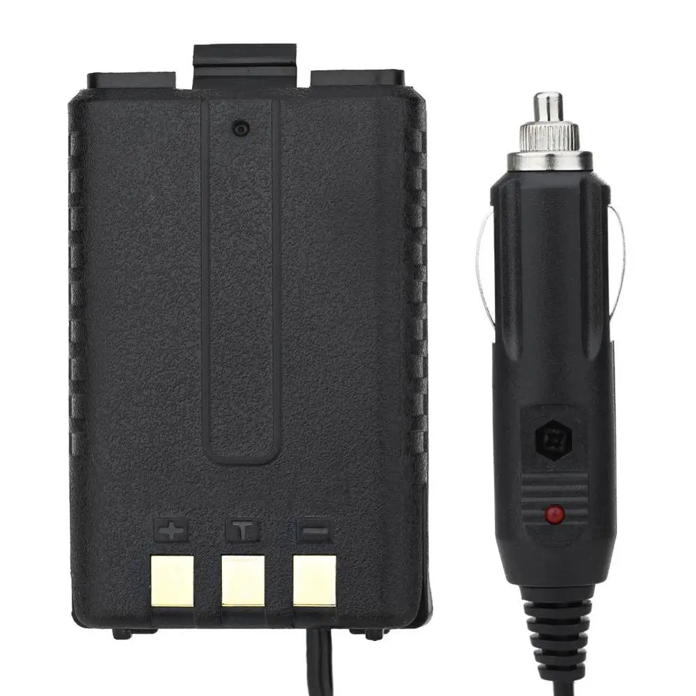 10PCS DC 12V Car Charger Battery Eliminator for Baofeng Dual Band Radio UV 5R 5RA 5RE