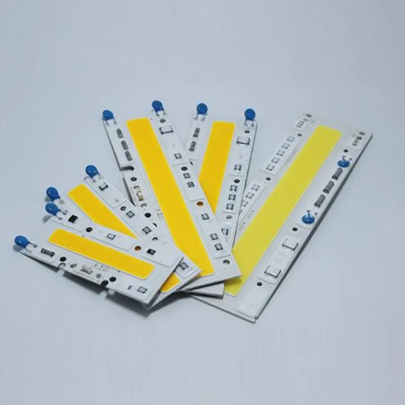 LED COB chip AC220V 110V 30w/50w/70w/100w /150w bar LED Floodlight Lamp module White 6000k/warm white 3000k 5pcs