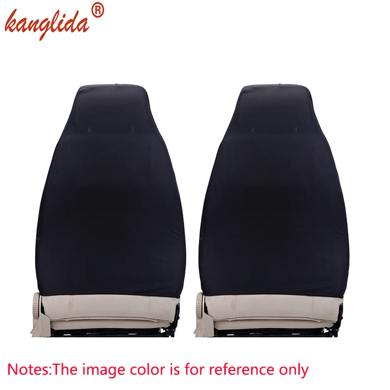 KANGLIDA Front Car Seat Cover Universal Black Compatible Bucket Seat Protector Polyester Sponge Material Interior Cover