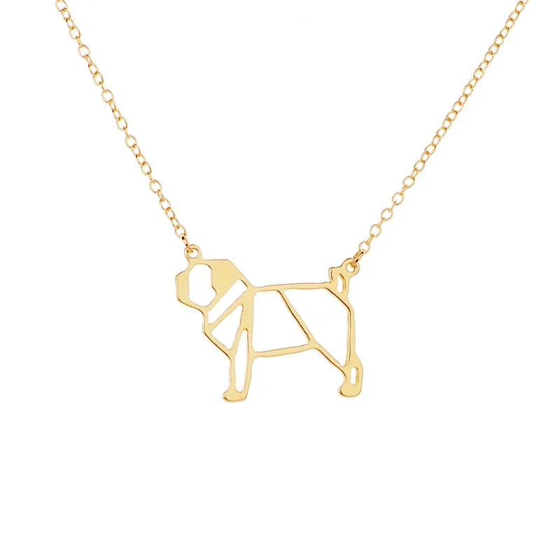 New Style Cute Pug Dog Necklaces Female Small Pendant Necklaces For Women