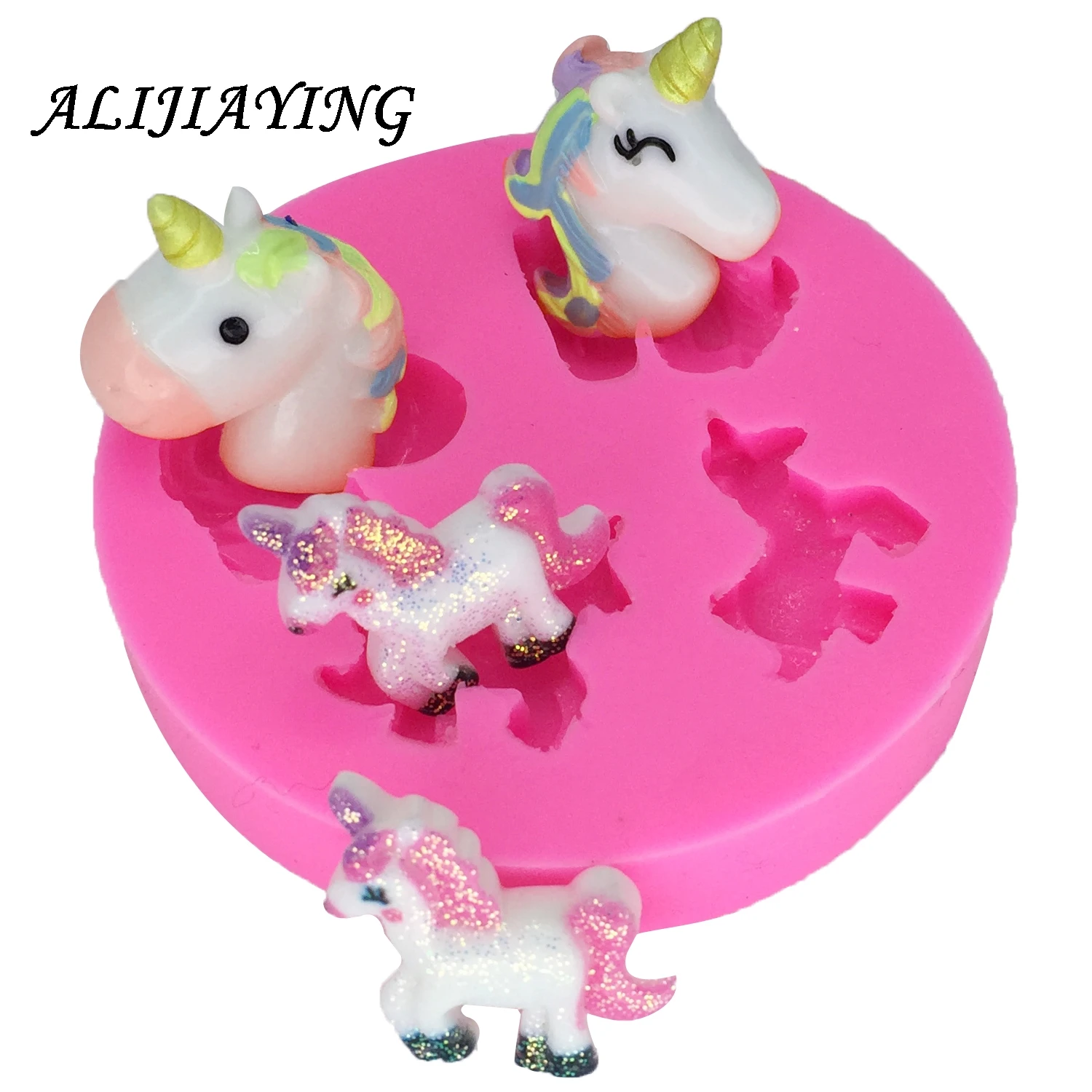 

Unicorn horse Silicone Mold chocolate Fondant Cake Decorating Tools Soap Mold dessert decorators moulds DY0006