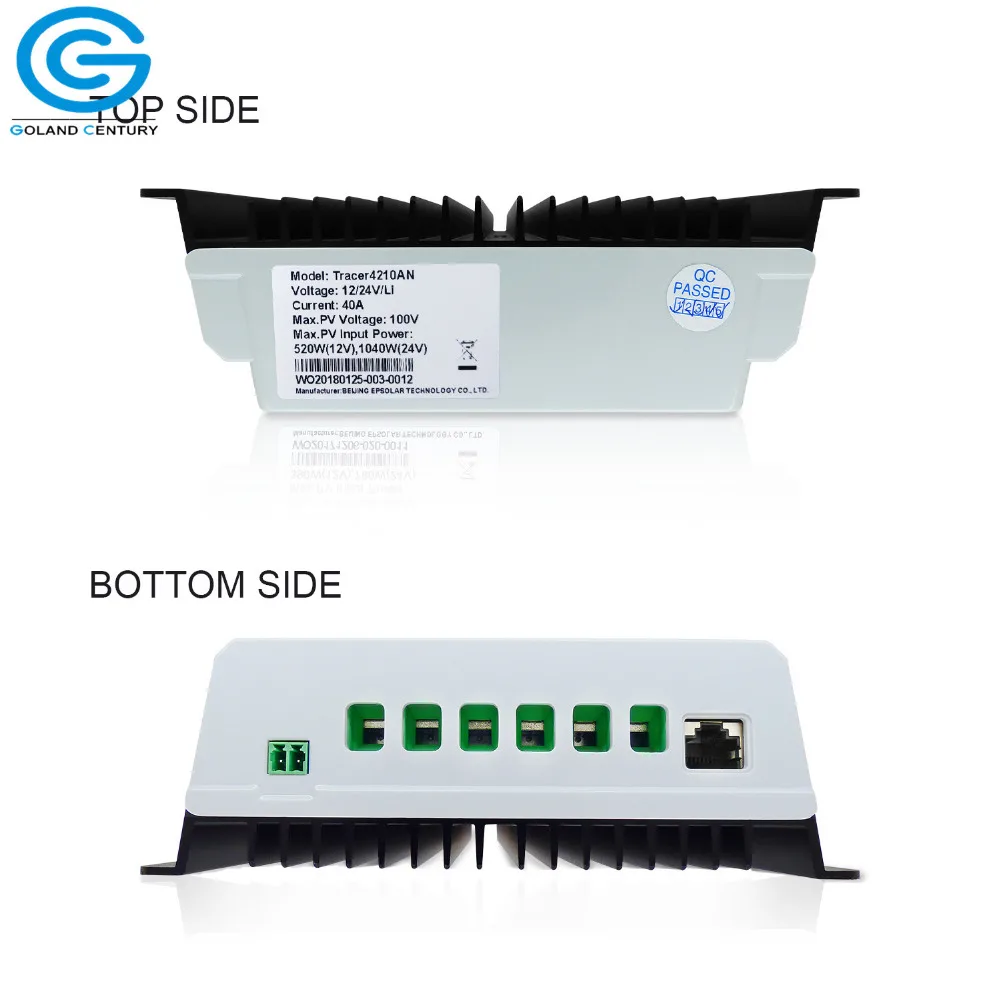 EPever MPPT Solar Regulator Tracer 4210AN 40A 12V 24V AUTO Work With LCD Screen Solar Controller For Use In Solar System Home
