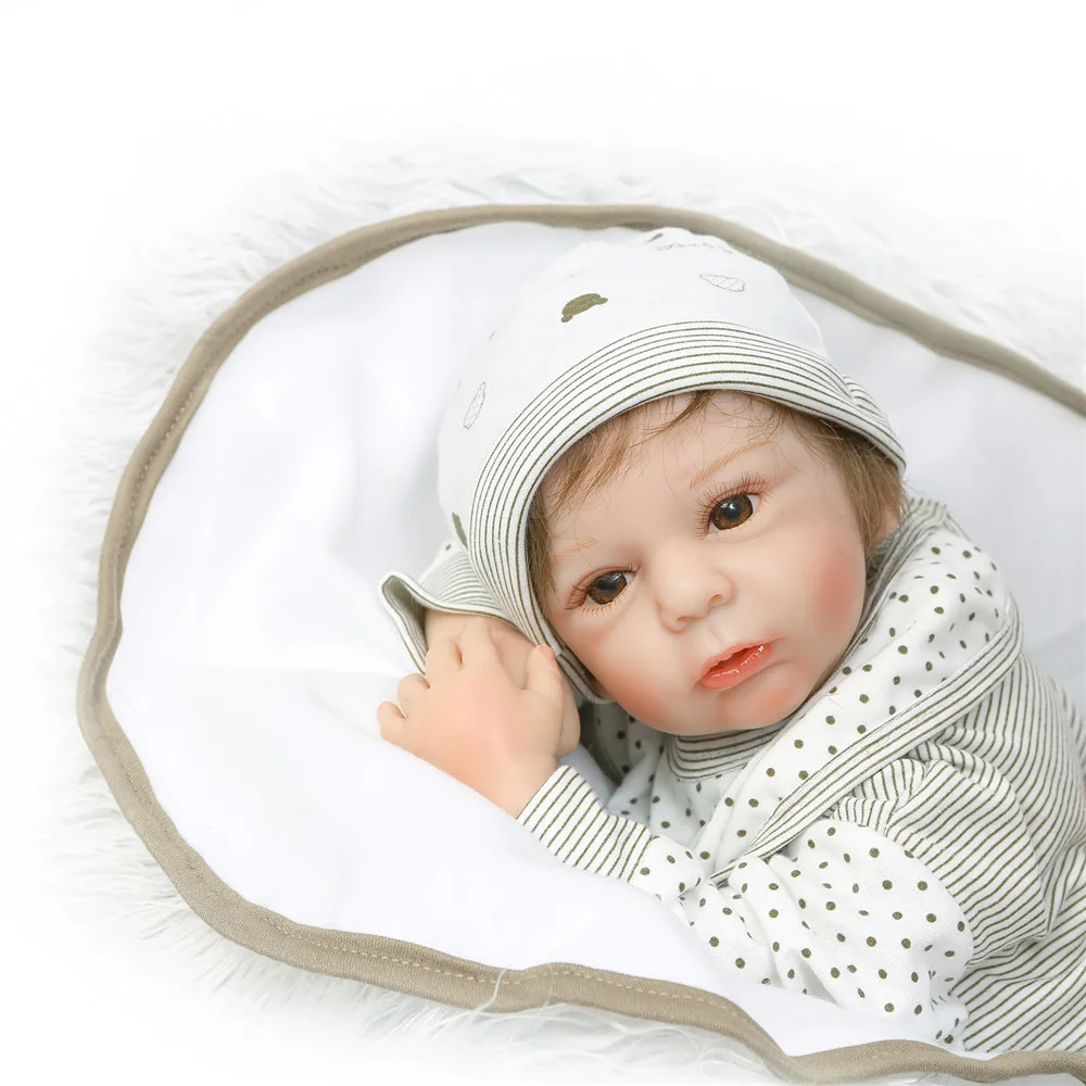 Doll Toys 20 Inch Handmade Alive Reborn Baby Boy Silicone Doll  Children Gift Play House Bebe Reborn Realista Toys