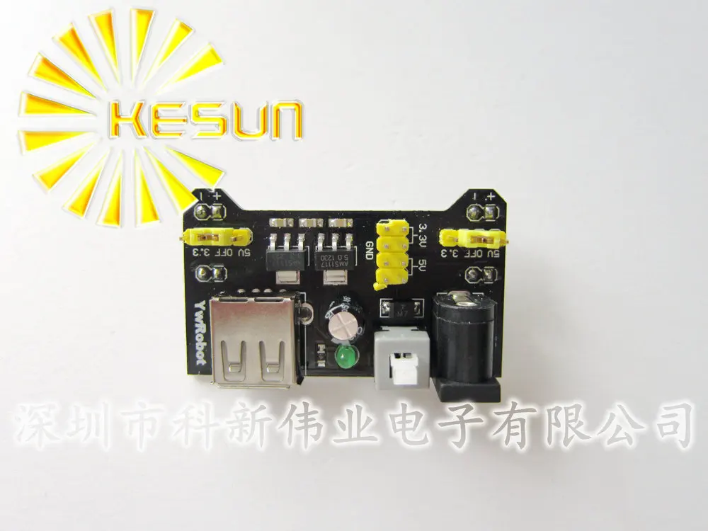 For MB102 Breadboard 3.3V / 5V Power Supply Module with 400 Tie Point Breadboard 8.5CMX5.5CM