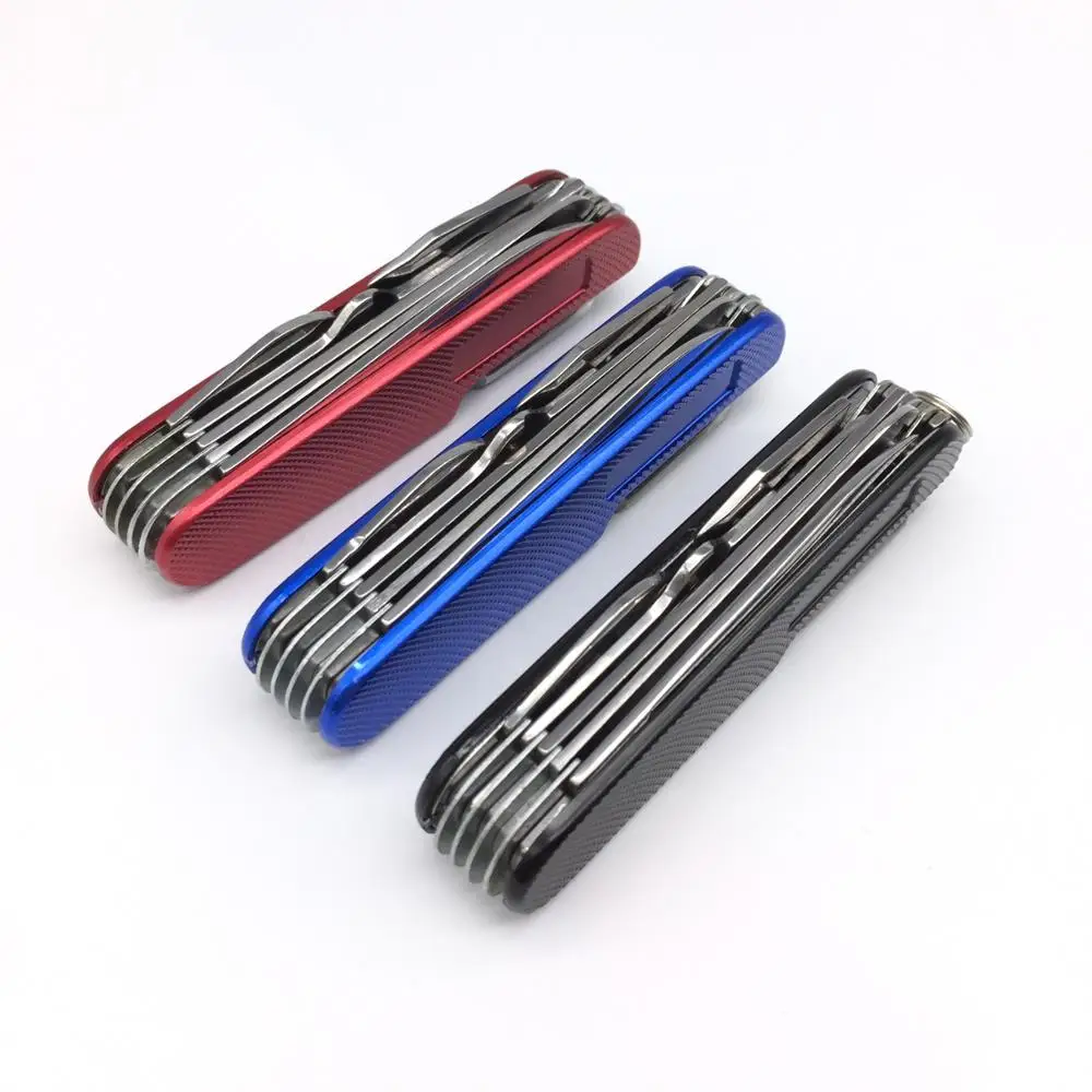 11 In 1 Swiss Knife Folding Multifunctional Tool Set Hunting Outdoor Survival Knives Portable Pocket Compact Military Camping